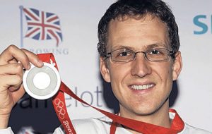 Acer Nethercott with his silver Olympic medal