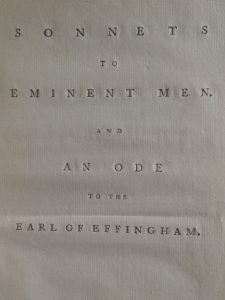 Sonnets to Eminent Men