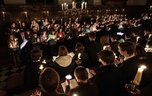 Carols by Candlelight in Chapel at University College Oxford