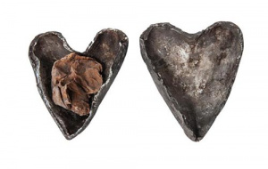 heart-shaped objects from the spellbound exhibition