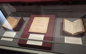 Collection of works by Shelley on display