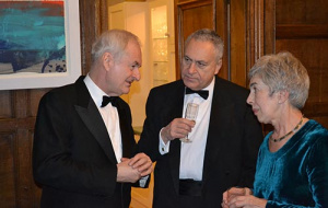 Paul Gambaccini WITH Sir Ivor and Lady Crewe 