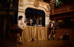 puppets performing Hamlet
