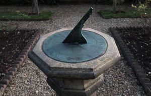 Sundial in the Rose Garden at Stavs