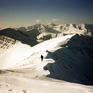 Danny descending from Stob Choire Claurigh