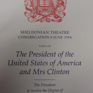 Sheldonian Theatre Booklet Cover