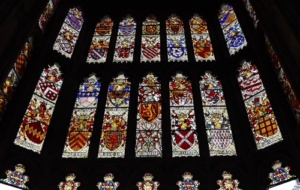 Some of the 18 stained glass windows that make up Pugin's lost masterpiece