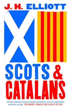 Book cover - Scottish and Catalan flags