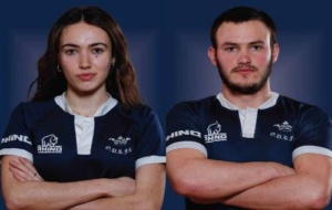 Clodagh Holmes and Sam Reynolds both with arms crossed