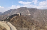 The great wall of china stretching off into the distance