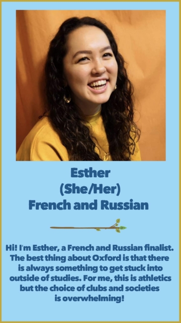 Esther (She/Her) French and Russian 