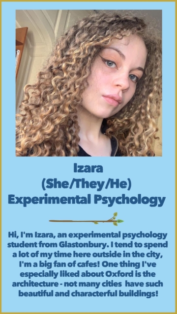 Izara (She/They/He) Experimental Psychology 
