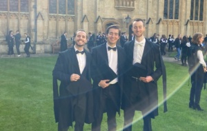 Carlos with friends at matriculation