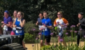 runners in a park