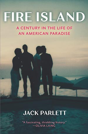 cover of book Fire Island - five men in silhouette on a beach