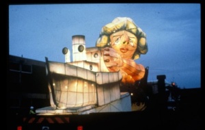 Margaret Thatcher puppet at festival