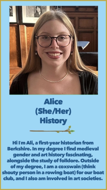 Alice (She/Her) History 