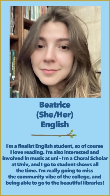Beatrice (She/Her) English 