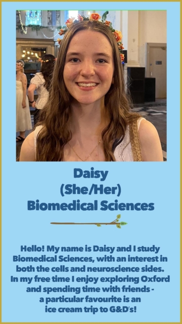 Daisy (She/Her) Biomedical Sciences