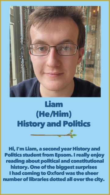 Liam (He/Him) History and Politics
