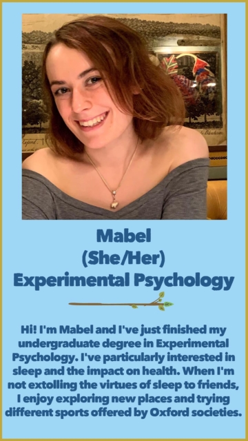 Mabel (She/Her) Experimental Psychology
