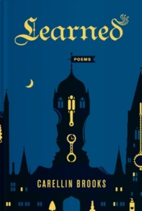Oxford spire at nighttime illustration book cover