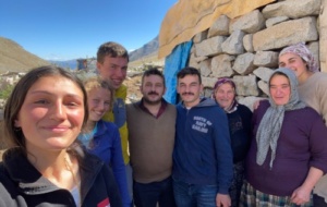 Friends from Univ with Turkish family in Turkish village