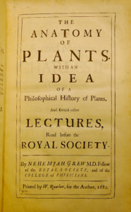 Fig. 1. Title Page, The Anatomy of Plants.