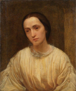 A portrait of Julia Margaret Cameron by GF Watts - copyright National Portrait Gallery 2