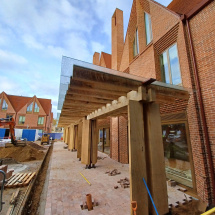 Pergola in place at Univ North