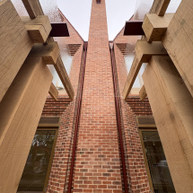 Pergola in place at Univ North