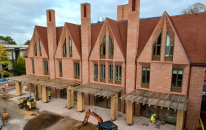Pergola in place at Univ North