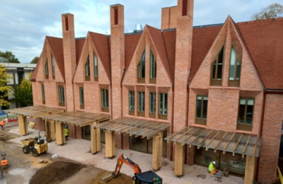 Pergola in place at Univ North