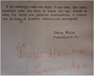 Figure 3 Balada de carcel de Reading final stanza