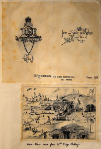 EJ Bowen’s WWI Christmas Card 1918