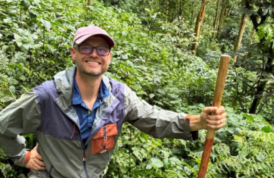 A man standing in a forest, Profile: Dan Nackasha-Keyworth